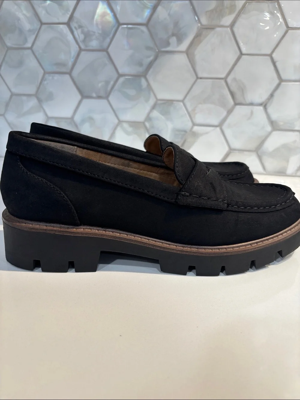 Gunner Lug Sole Platform Penny Loafer